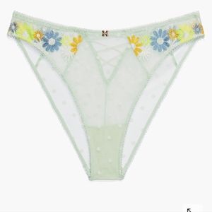 Free Spirit Floral Embroidered High-Leg Bikini